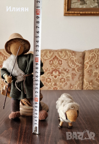 Стари ръчно изработени фигури за Рождество Христово. , снимка 9 - Антикварни и старинни предмети - 44834193