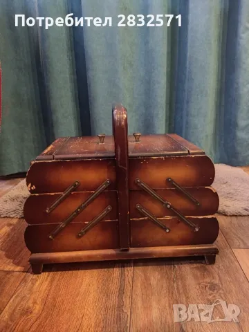 Антикварен шивашки органайзер, снимка 8 - Антикварни и старинни предмети - 49877662