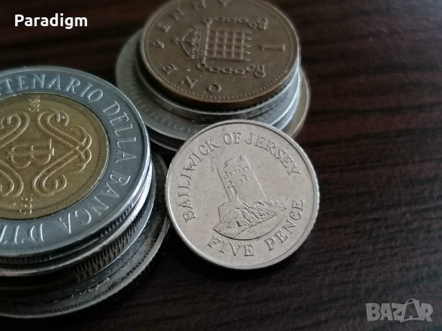Монета - Остров Джърси - 5 пенса | 2008г.