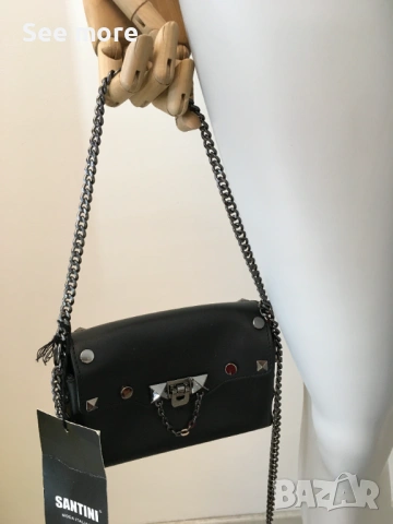 SANTINI Нова естествена кожа, снимка 10 - Чанти - 53222634