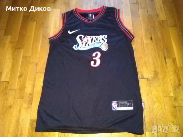 Alan Iverson # 3 Nba Philadelphia 76ers баскетболна тениска размер Л