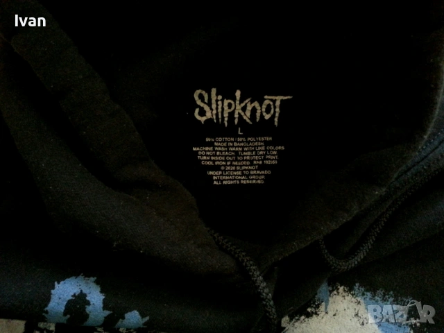 Оригинален суичър на Slipknot , снимка 3 - Спортни дрехи, екипи - 53178886