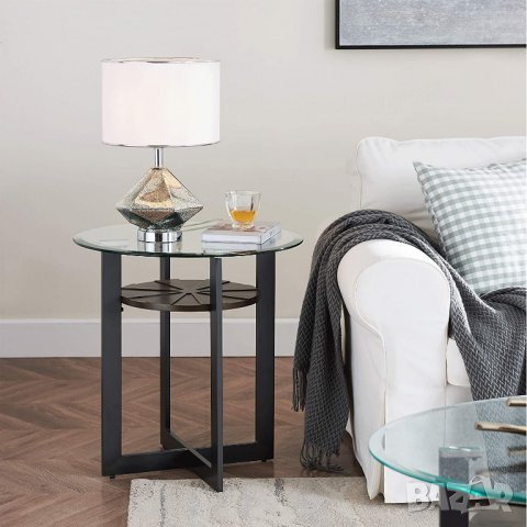 Стъклена масичка за кафе / холна маса / помощна масичка CJZ-1821, снимка 4 - Маси - 38951981