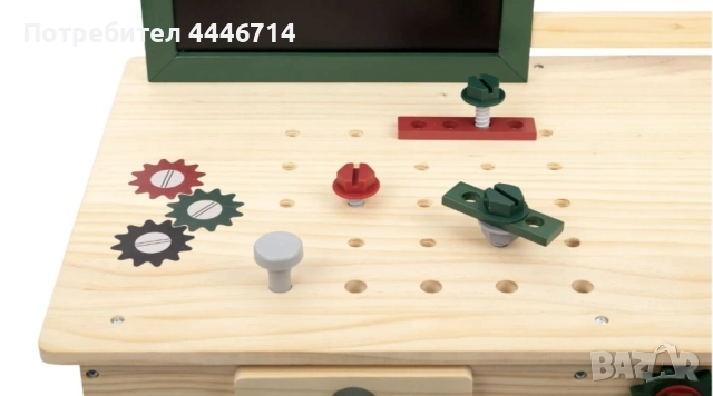 Детска дървена градинска работна маса Parkside , 69 части, снимка 5 - Образователни игри - 51605266