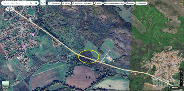 Парцел с голямо лице на главен път – отлична инвестиция до Оброчище, снимка 2 - Земеделска земя - 53300589