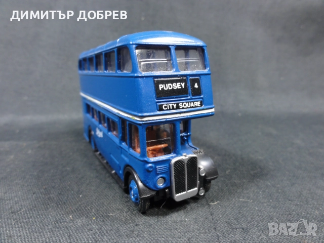 1/76 СТАРА РЕТРО МЕТАЛНА КОЛИЧКА АВТОБУС AEC REGENT EFE LONDON BUS, снимка 5 - Колекции - 51984454
