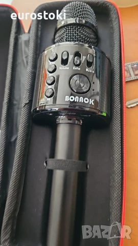 BONAOK Безжичен Bluetooth караоке микрофон, 3-в-1 преносим ръчен караоке микрофон, снимка 10 - Микрофони - 51344723