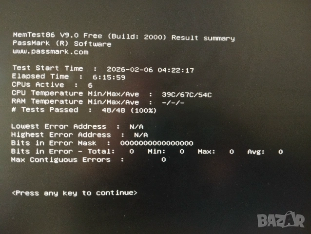 DDR4 32Gb ECC - (4 x 8Gb) Crucial Ballistix Sport 2400MHz PC4-19200, снимка 6 - RAM памет - 53565518