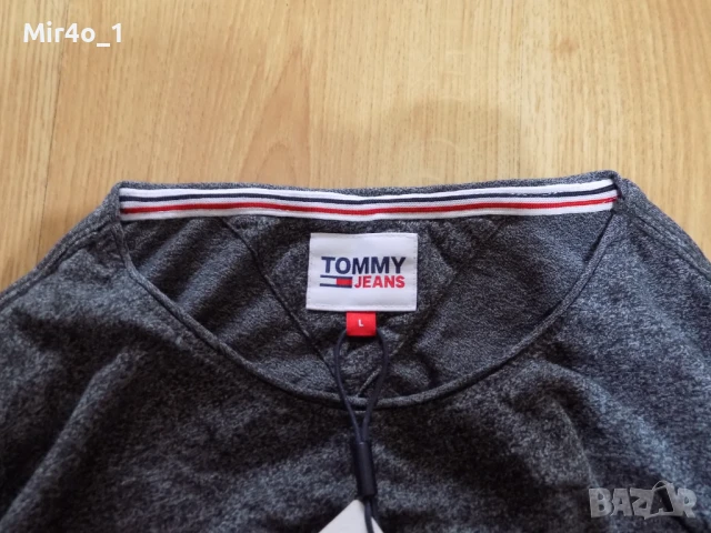 нова тениска tommy hilfiger риза блуза фанела худи потник мъжка оригинал спорт L, снимка 4 - Тениски - 51252396