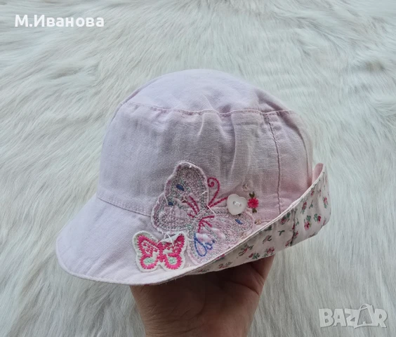 Детска шапка Next 1-2 години памук и лен , снимка 11 - Бебешки шапки - 50761167