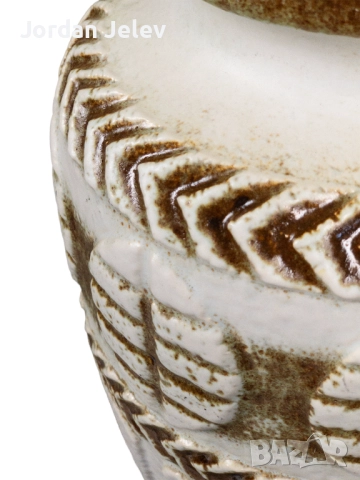 XL Ваза BAY KERAMIK (W. Germany) – Дизайн Bodo Mans – Fat Lava WGP (40 см), снимка 6 - Вази - 52532678