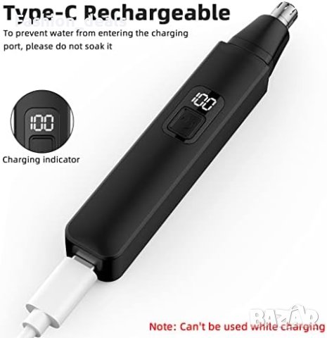 Нов Акумулаторен Тример за уши и нос лице вежди/мъже жени, снимка 2 - Тримери - 41651638