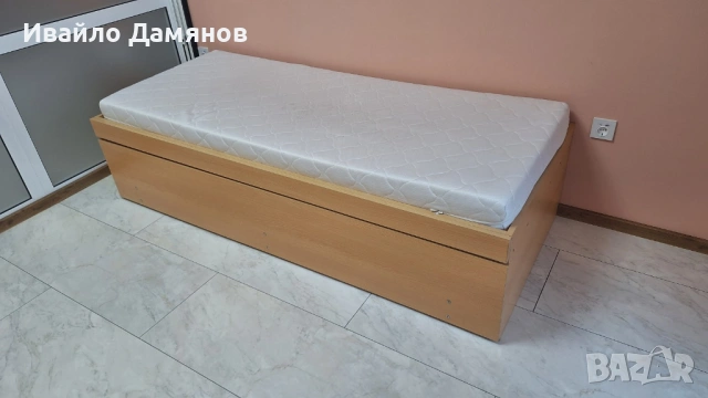 Легло "чекмедже" / легло 2 в 1 / двуетажно легло / двойно легло / две легла в едно с матраци, снимка 4 - Спални и легла - 53730620