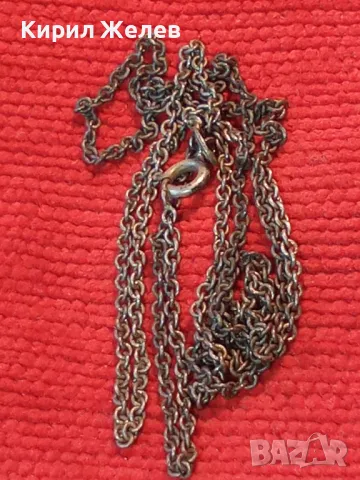 СТАР ФИН СРЕБЪРЕН СИНДЖИР СИНДЖИРЧЕ ПАТИНИРАНО СРЕБРО 925 СРЕБЪРНА ВЕРИЖКА За МЕДАЛЬОН 50173, снимка 11 - Антикварни и старинни предмети - 50136144