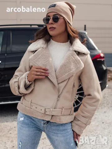 Дамско кожено зимно яке BELLCIAO, 3цвята , снимка 2 - Якета - 47422422