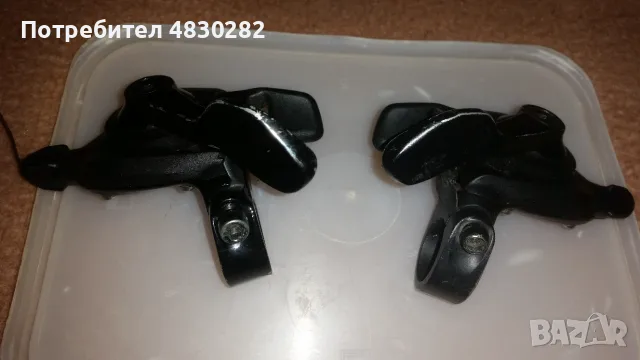 Команди  Ляв и десен 10х 2-speed Flat Bar Shift Lever left and right , снимка 9 - Части за велосипеди - 55742323