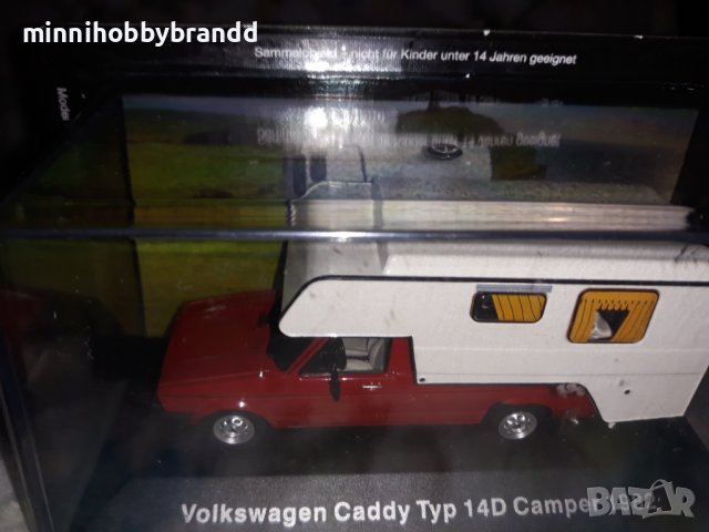 Volkswagen Caddy Typ 14D Camper 1982.1.43  top  Rare  model.Deagostini Product. , снимка 15 - Колекции - 41333413