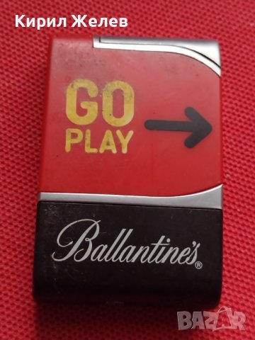 МАРКОВА ЗАПАЛКА GO PLAY BALLANTINES МНОГО КРАСИВА СТАРА РЯДКА ЗА КОЛЕКЦИОНЕРИ 16340, снимка 3 - Запалки - 39074022