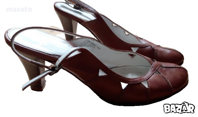 LLOYD - кафяви сандали от естествена кожа 