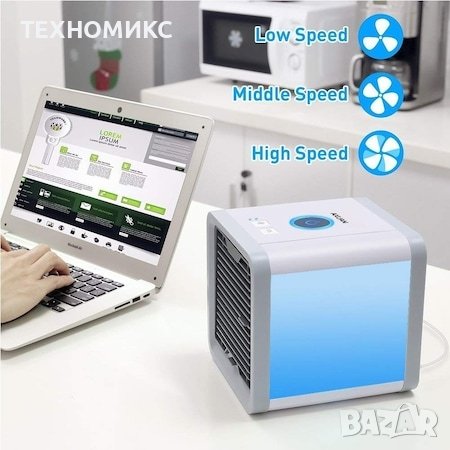 
Преносим охладител за въздух с вода с 7 цветна LED светлина 
, снимка 9 - Климатици - 41495249