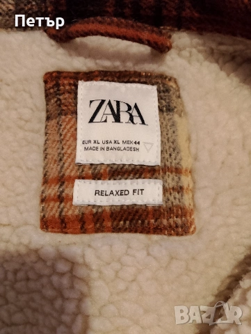 Продавам зимно мъжко яке с вълнена подплата Zara, снимка 4 - Якета - 53131224