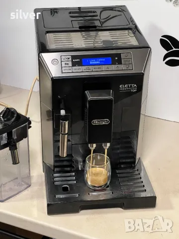 Кафемашина кафе автомат delonghı ELETTA cappuccino Top с гаранция, снимка 4 - Кафемашини - 49656845