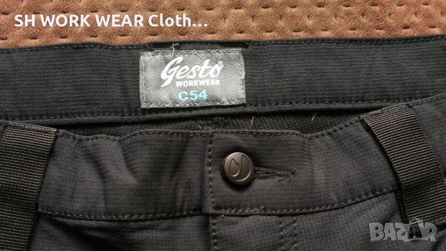 GESTO STRETCH Work Wear Trouser размер 54 / XL еластичен работен панталон W3-61, снимка 12 - Панталони - 42038945