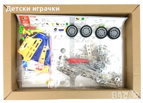 Метален конструктор Полицейска кола 119ч 8+, снимка 2 - Конструктори - 52667587