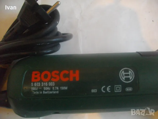 BOSCH PSE150 Made in SWITZERLAND ЕЛЕКТРИЧЕСКО ДЛЕТО МАШИНА ШАБЪР ОРИГИНАЛНА ШВЕЙЦАРСКА БОШ 150 ВАТА, снимка 14 - Други инструменти - 49498470