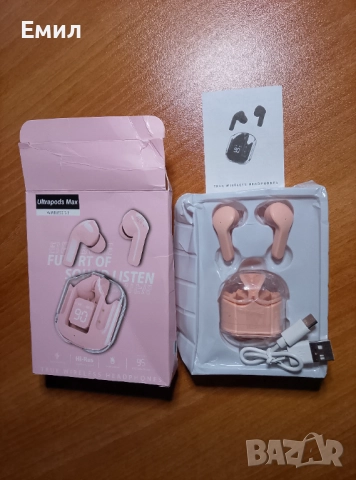 Слушалки Ultrapods Max Wireless 5.3 LED