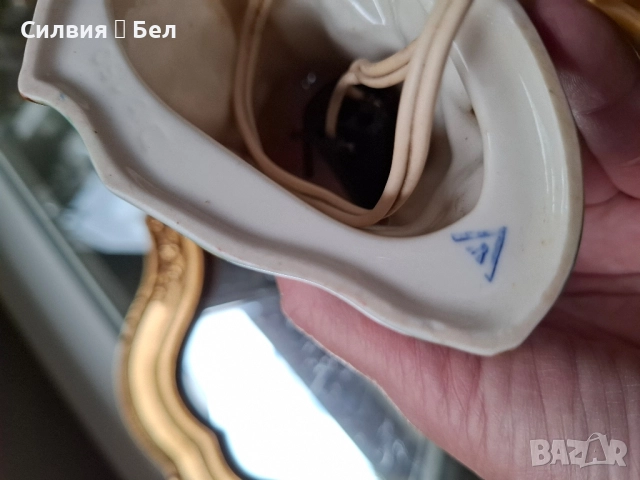 Vintage Goebel Малка лампа , снимка 5 - Настолни лампи - 51893461