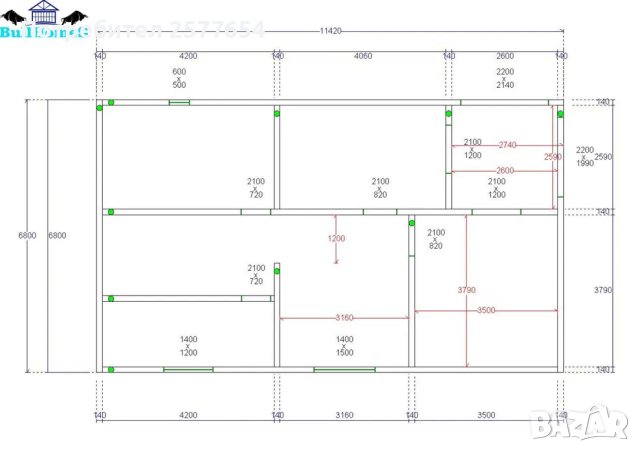 Къща,Бунгало,Преместваема къща,Сглобяеми къщи,Модулни,Жилищни-155м², снимка 8 - Строителни материали - 44161838