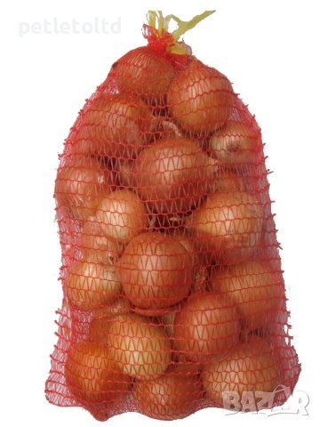 Рашел плетени торби с връзки за опаковане на зеленчуци, плодове, ядки и др., снимка 3 - Огради и мрежи - 33844114