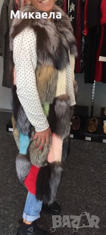 Уникален елек,естествен косъм., снимка 4 - Елеци - 35677469