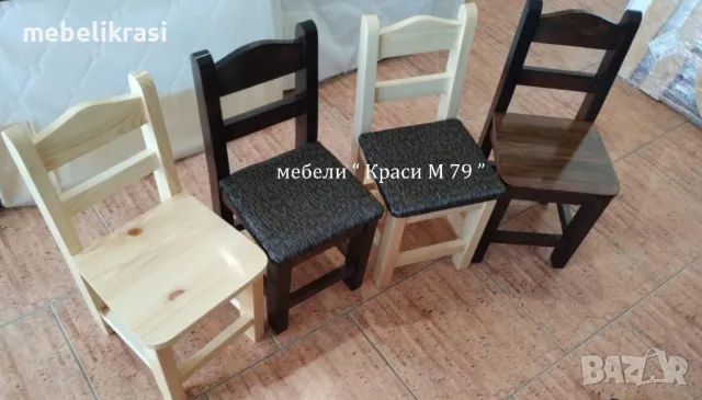 Дървени детски столчета, снимка 2 - Столове - 49554205