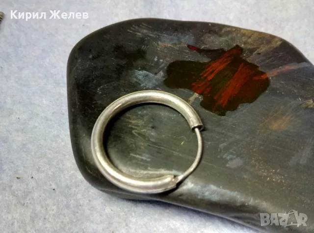 СТАРА КЛАСИЧЕСКИ РЕТРО МОДЕЛ СРЕБЪРНА ОБЕЦА СРЕБРО ВИСОКА ПРОБА ФИНА МАЙСТОРСКА ИЗРАБОТКА 35038, снимка 3 - Антикварни и старинни предмети - 49733894