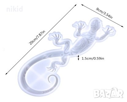 Гигант гущер силиконов молд форма смола  фондан гипс, снимка 2 - Форми - 41270532