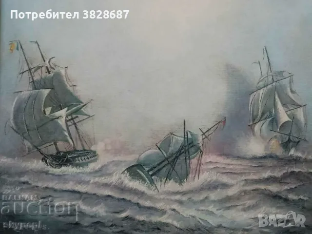 Картина " Морски пейзаж ", снимка 6 - Картини - 48247369