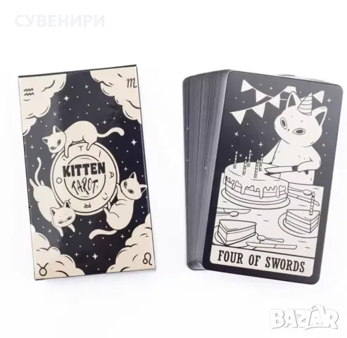 Карти Таро KITTEN, снимка 4 - Карти за игра - 49556296