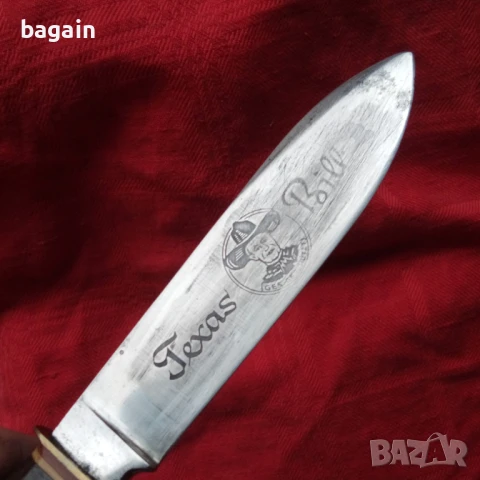 Пума: " Тексас Бил", Марков немски нож, Солинген., снимка 2 - Антикварни и старинни предмети - 51205692