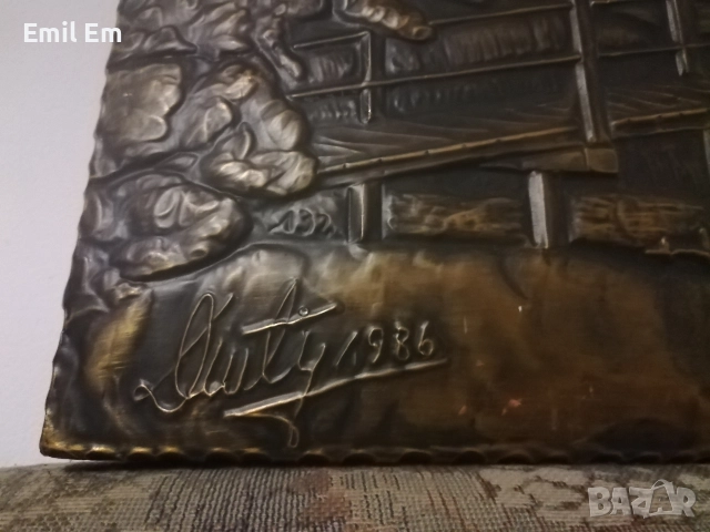 Медна картина пано, снимка 3 - Пана - 52877297