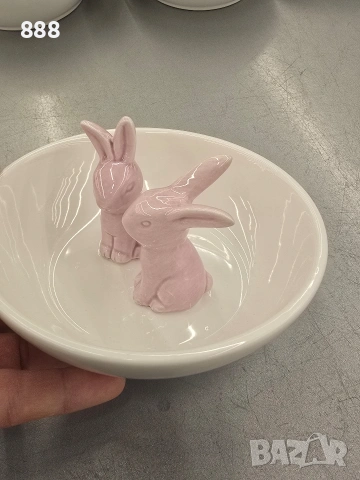 великденски купички подноси зайчета , снимка 2 - Чинии - 53564408