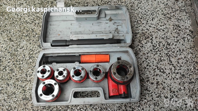 Ръчна тръбна винторезка с менгеме