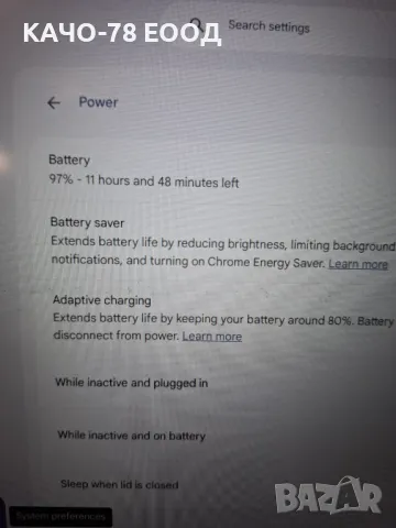 Лаптоп Acer Chromebook 314 CB314 Series Model N19Q2, снимка 9 - Лаптопи за дома - 48517126