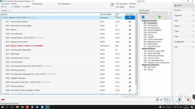 ODIS Engineering софтуер за кодиране на VAG групата , снимка 2 - Аксесоари и консумативи - 51451928