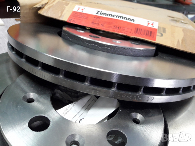100.1247.00=1J0615301R/S**NEU**ZIMMERMAN**VW**AUDI**СПИРАЧЕН ДИСК *ПРЕДЕН *, снимка 3 - Части - 36169377