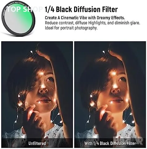 Нов 52 мм магнитен филтър за телефон с адаптерен пръстен SmallRig NEEWER клетка, снимка 3 - Чанти, стативи, аксесоари - 49509676