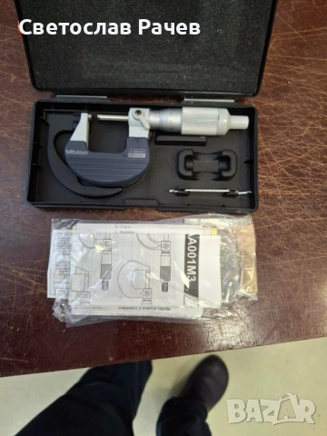 mitutoyo Микрометър, снимка 4 - Шублери - 53739273