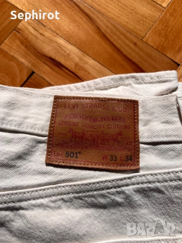 Levi’s 501 Premium – бели дънки Размер: 33/34, снимка 2 - Дънки - 53425056