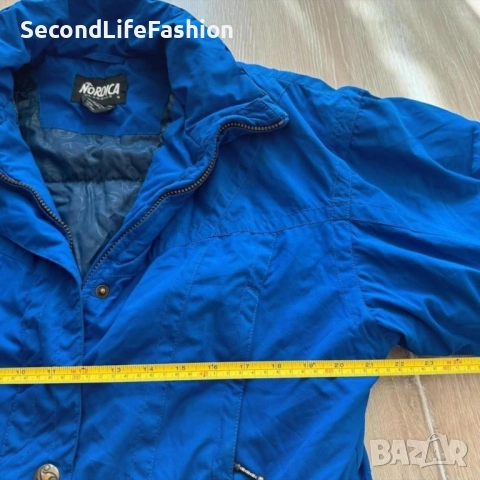 Винтидж яке Nordica Classics 1997 Дамско ски, сноуборд, зимно яке размер М 1996 синьо, снимка 5 - Якета - 52859249
